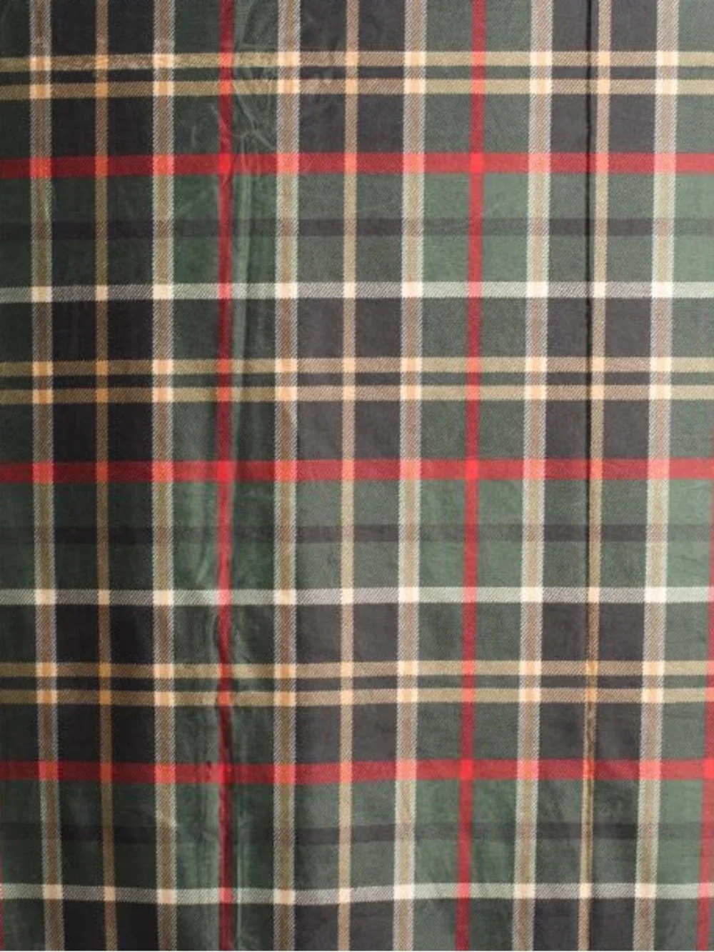 BROOKS BROTHERS reversible plaid faux fur throw